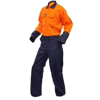 Fr Overall, 320Gsm, Orange/Navy, Do.12 Cal-Size 5