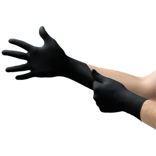 Ansell MicroFlex MidKnight 93-732 Nitrile Disposable Gloves – Thin and Strong Design - L